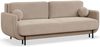Selsey 'Ovals' 3-Sitzer Schlafsofa mit Samt, Beige Bild 1
