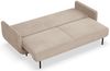 Selsey 'Ovals' 3-Sitzer Schlafsofa mit Samt, Beige Bild 4