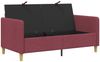 vidaXL Sofa mit Stauraum Weinrot 152 x 78 x 87 cm Polyester 42036922 Bild 4