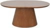 Moderner Esstisch oval ausziehbar 160–200 cm Nussbaumoptik | Säulentisch mit Butterfly-Einlage Bild 2