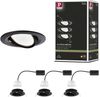 Paulmann No. 94471 LED Einbauleuchte Nova rund 3x6,5W schwarz schwenkbar IP23 Bild 3
