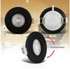 B.K.Licht - 6er Set LED Einbaustrahler 230V, Schwenkbar, warmweißes Licht, LED Strahler für das Badezimmer, IP65, Deckenstrahler, Einbauleuchten, Spots, Badezimmerlampe, 9x4,2 cm (DxH), Schwarz Bild 3