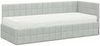 vidaXL Eckbettgestell mit Matratze mit Kopfteil 2 pcs Hellgrau Samt 3393918 Bild 4