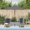 vidaXL Sonnenschirm mit Holz-Mast 150x200 cm Anthrazit 44535 Bild 3