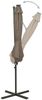 vidaXL Ampelschirm mit LED-Beleuchtung 300 cm Taupe 312339 Bild 3
