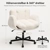 ANYSUN Drehstuhl Bürostuhl mit klappbaren Armlehnen,Chenille Drehstuhl (höhenverstellbarer Bürostuhl,bequemer, doppelt gepolsterter, 1 St), für Zuhause,Arbeitszimmer,Schminktisch und Lesesessel oder Akzentmöbel Bild 4