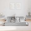vidaXL Aufbewahrungsbettgestell Graues Sonoma 160 x 200 cm 3335282 Bild 3