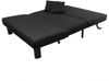 Faltsofa Kalomira Bezug Flachgewebe Metall schwarz / schwarz 21504 Bild 2