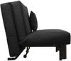 Faltsofa Kalomira Bezug Flachgewebe Metall schwarz / schwarz 21504 Bild 4