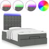 vidaXL Ottoman-Bett mit Matratze & LEDs Dunkelgrau 120x190 cm Stoff 3314156 Bild 5