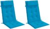 vidaXL Hochlehner-Auflagen 2 Stk. Hellblau Oxford-Gewebe 361886 Bild 3