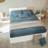 Dmora Adia-Doppelbett, Doppelbettrahmen, Schlafzimmerstruktur geeignet für Matratzen 190x160, 166x196h40 cm, Weiß Bild 4