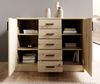 Kommode >Nelly< in Artisan Eiche Dekor - 109x86x50cm (BxHxT) Bild 5