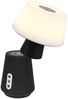 LED Tischleuchte LINDE mit Lautsprecher ? mobile Akku Lampe, Höhe 28cm Bild 2