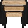 vidaXL Satztische 3 Stk. Massivholz Mango [247404] Bild 5