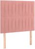 vidaXL Boxspringbett mit Matratze Rosa 100x200 cm Samt 3137952 Bild 5