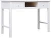 vidaXL Schreibtisch, Holz Weiß, 110 × 45 × 76 cm [284157] Bild 2