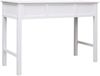 vidaXL Schreibtisch, Holz Weiß, 110 × 45 × 76 cm [284157] Bild 5