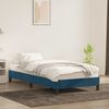 Einzelbettgestell Design für Erwachsene ohne Matratze Dunkelblau 100x210 cm Samt d4361e Bild 3