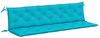 vidaXL Gartenbank-Auflagen, 2 Stk., Polyester, Türkis, 200 x 50 x 7 cm Bild 2