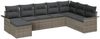 vidaXL Gartensofa-set mit Kissen 8 pcs Grau Poly-Rattan 3345479 Bild 2