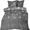 Fleece Bettwäsche mit Sternenmuster in Grau Kuschelig und Weich aus Polyester 200x200 cm Bild 2