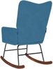 vidaXL Schaukelstuhl Blau Samt 4016842 Bild 5