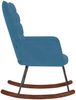 vidaXL Schaukelstuhl Blau Samt 4016842 Bild 4