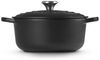 Le Creuset Signature Gusseisen-Bräter mit Deckel, Für alle Herdarten und Induktion geeignet, Rund, Schwarz, 20,0 cm, 2.4 Bild 4
