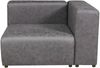 Sofa Suldal 2-Sitzer Wildlederimitat Schwarz [en. casa] Bild 5