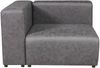 Sofa Suldal 2-Sitzer Wildlederimitat Schwarz [en. casa] Bild 4
