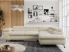 Mks Möbel 'Peter L-form' Ecksofa mit Bettfunktion, Bettkasten & einstellbaren Kopfstützen, Beige, Boucle, mit Topper, rechts Bild 4