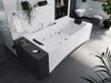 Rechteck Whirlpool Unity 190x90 Made in Germany 24 Massagedüsen mit Armatur : Mit Armaturen Bild 3