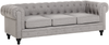 3-Sitzer Sofa Polsterbezug hellgrau CHESTERFIELD Bild 4