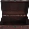 Holztruhe Holzbox Schatztruhe Valence Antikoptik 30x57x29cm ~ rund Bild 3
