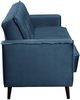 Sofa 3-Sitzer mit Bettfunktion Kaycee Samtvelours dunkelblau Bild 5