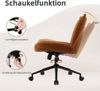 Intimate WM Heart Bürostuhl ohne Armlehne, Ergonomischer Drehstuhl mit Rollen, Höhenverstellbarer Schreibtischstuhl mit Mittlerer Rückenlehne Bild 3