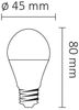 5x 6W E14 LED Lampe Birne Leuchtmittel Leuchte G45 Kugel Milchglas 500 Lumen Warmweiß Bild 4