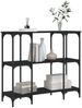 vidaXL Konsolentisch Schwarz 102x35x90 cm Holzwerkstoff 834145 Bild 3