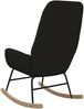 vidaXL Schaukelstuhl Schwarz Stoff 341259 Bild 5