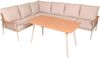 Gartenloungeset LINDA - Kunststoff, Beige | Gartenmöbel Set Garten Lounge-Eckgruppe Lounge-Set Pool Loungegarnitur Bild 1