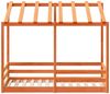 vidaXL Kinderbett mit Dach Wachsbraun 80x160 cm Massivholz Kiefer 847014 Bild 4