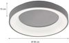 LED Deckenleuchte, Metall, dunkelgrau, Backlight, dimmbar Bild 3
