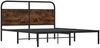 vidaXL Bettgestell ohne Matratze 150x200 cm Räuchereiche Holzwerkstoff 4100211 Bild 3