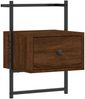vidaXL Wand-Nachttisch Braun Eiche 35x30x51 cm Holzwerkstoff 833451 Bild 2
