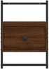 vidaXL Wand-Nachttisch Braun Eiche 35x30x51 cm Holzwerkstoff 833451 Bild 5
