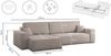 Kaiser Möbel Ecksofa mit schlaffunktion und bettkasten, BEST XL stoff Poso, Quelle, Verita, Mit Bettfunktion und Bettzeugfach Bild 2