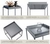 tectake Beistelltisch Cambridge (1-St, 1 tlg), Stapelbarer Beistelltisch im trendigen Retro-Look Bild 3