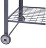 Spetebo Pflanztisch Metall Pflanztisch auf Rollen - 90 x 55 cm (Stück, 1-St, Pflanztisch), Gärtnertisch mit Gitterablage Bild 3