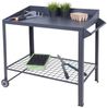 Spetebo Pflanztisch Metall Pflanztisch auf Rollen - 90 x 55 cm (Stück, 1-St, Pflanztisch), Gärtnertisch mit Gitterablage Bild 5
